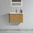 Bathroom Vanity With White Ceramic Sink-330674780