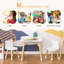 Lasley Kids Table and Chair Set, 3-Piece with 2 Bear-Shaped, White