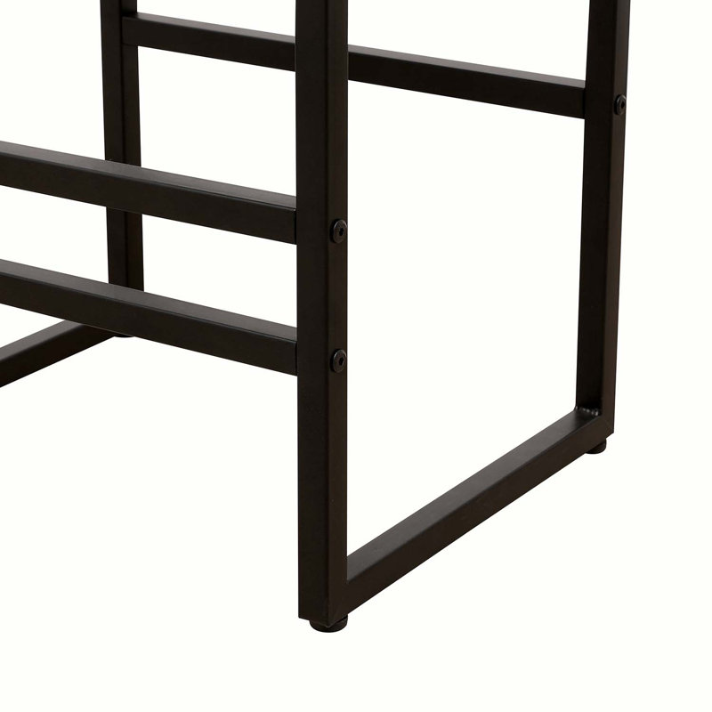 Chaise d'appoint en cuir martelé sans dossier, Naturel