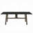 Eny Dining Table, 71 Inch Ceramic Rectangular Top, Walnut Brown Wood