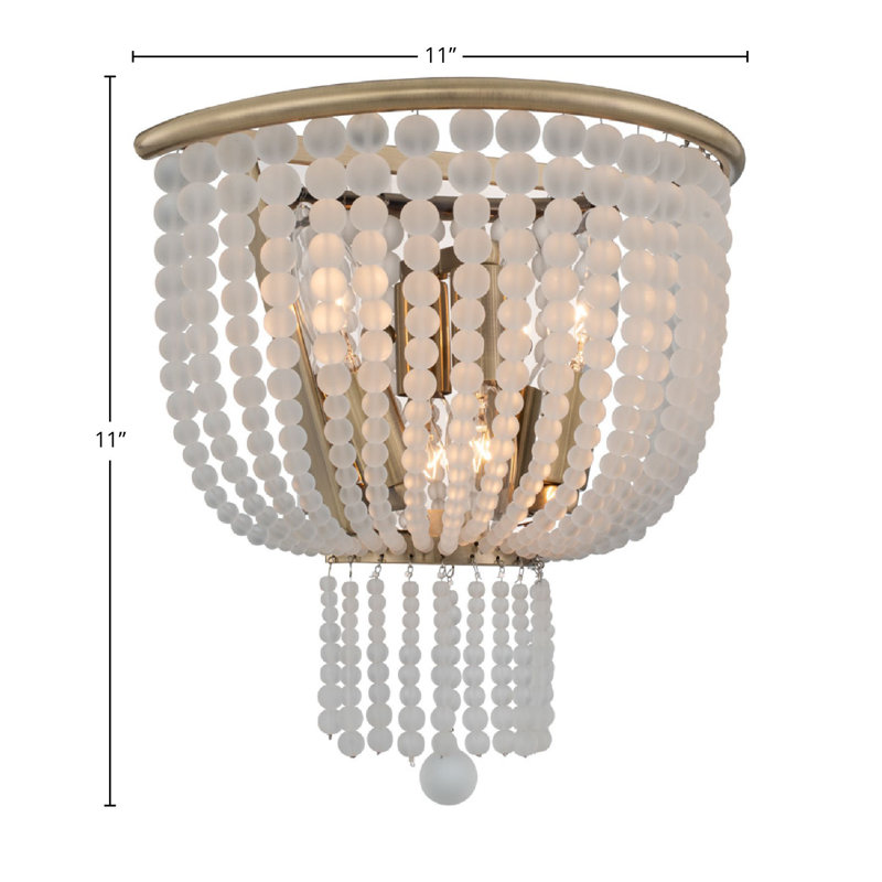 Applique murale Esperanza 3 LT champagne doré brossé Kalco