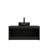 Modern Black Vanities With Storage, Mdf And Metal, Space-saving Bathroom Decor