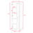 Navae Freestanding Bathroom Storage, Wooden Storage Cabinet with Two Doors-623127219