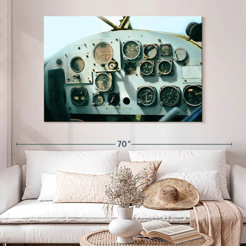 Mehar Helicopter Control Panel, 34" H x 51" W