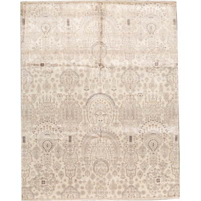 Geometric Area Rug in Beige