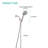 VEVOR 5-Setting High Pressure Handheld Shower Head, 3.5" Face with 59" Stainless Steel Hose, Brushed Nickel Adjustable Shower Head