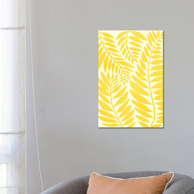 Golden Yellow Leaves - Wrapped Canvas Print