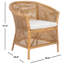 Fauteuil Adlynn en brun