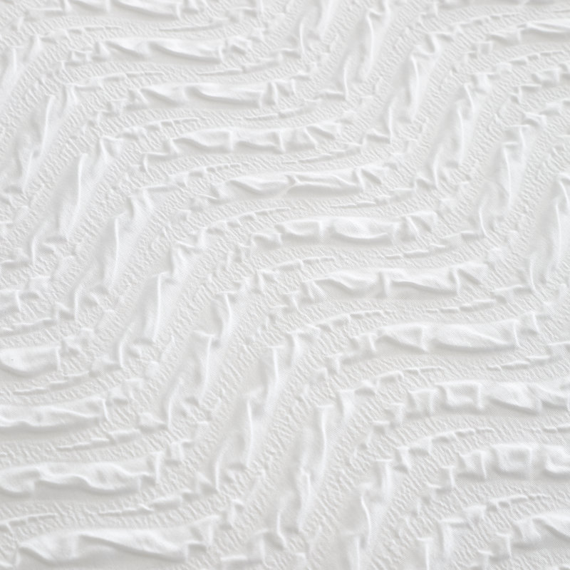 Heatset Wave Duvet Cover Set, Double Duvet Cover + 2 Standard Pillowcases, White