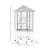 77" Flight Bird Cage Hexagon Covered Canopy Portable Aviary With Storage