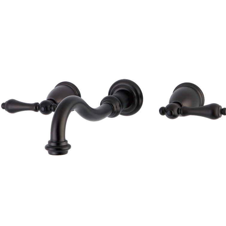 Restoration Double Handle Wall Mounted Tub Spout