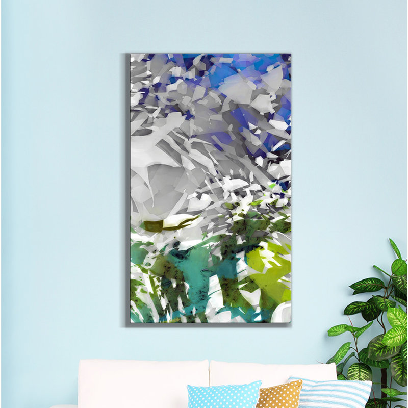«Don't donner jusqu'à», impression sur toile, H 48 po x l 28 po x P 1,5 po, Toile tendue