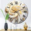 Horloge murale en métal Fractal-93396802