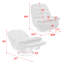 Fauteuil inclinable moderne capitonné-41781208