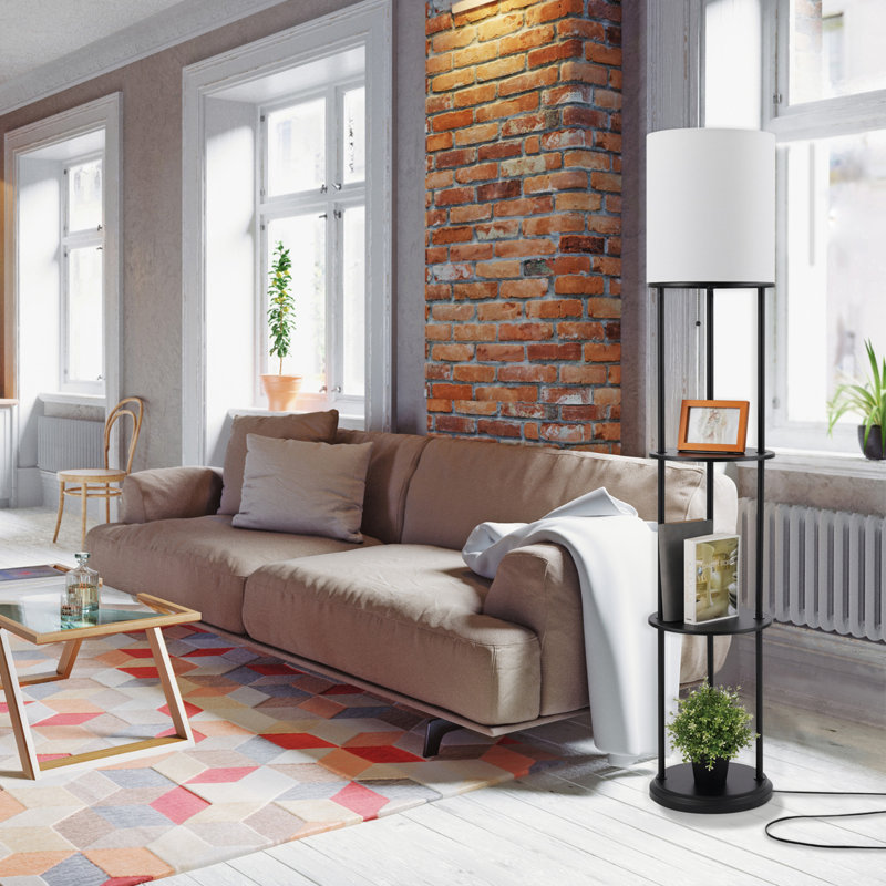 Lampe sur pied en colonne 58 po Senne
