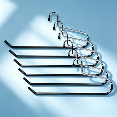 Heavy Duty Stainless Steel Blanket Hangers 6-Pack With Non-Slip Coating For Quilts, Comforters, Bedding, Towels, Rugs And Closet Storage Organization