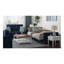 Causeuse convertible avec rangement en microfibre bleue Primenest Collection Zenaero-88769199