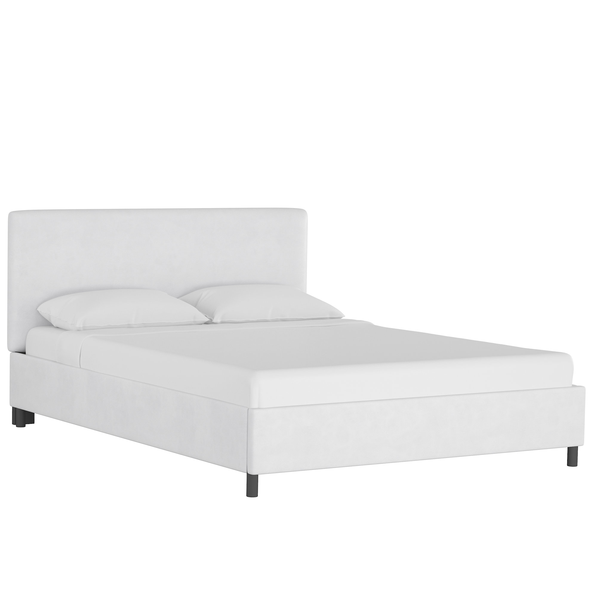 Pyburn Upholstered Bed, Zuma White Textured Linen, Queen