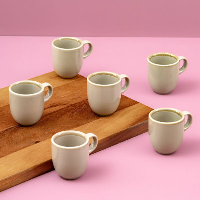 Porcelain Espresso Cup | Beige Vital Coupe Coffee Cup,