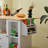 Kitchen Island Trolley With Drop - Leaf Counter Workspace, 2 Drawers, Door Unit, Towel And Spice , White , 48.32 In Long, Easy To Move Work Surface, Cupboard Space, White, Rubberwood Countertop,