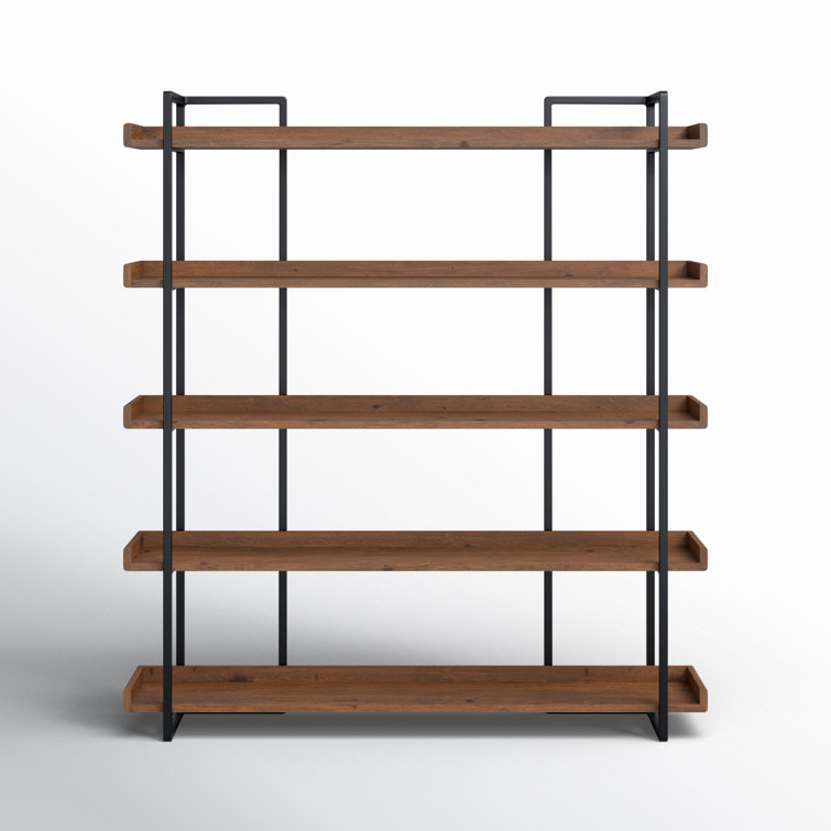 Berrien Solid Wood Etagere Bookcase