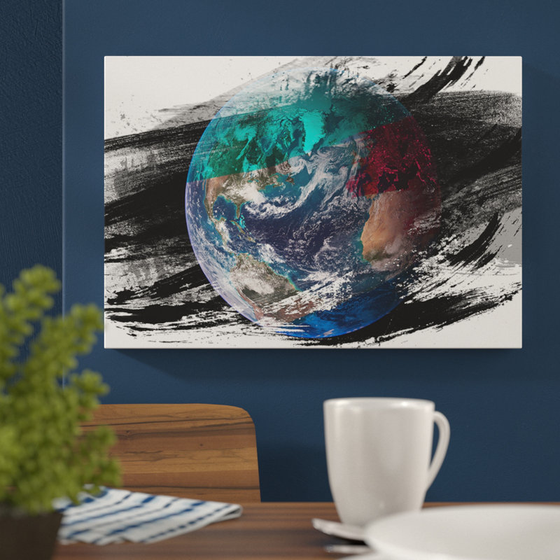 Earth From Space NASA - Wrapped Canvas, 35cm H x 50cm W