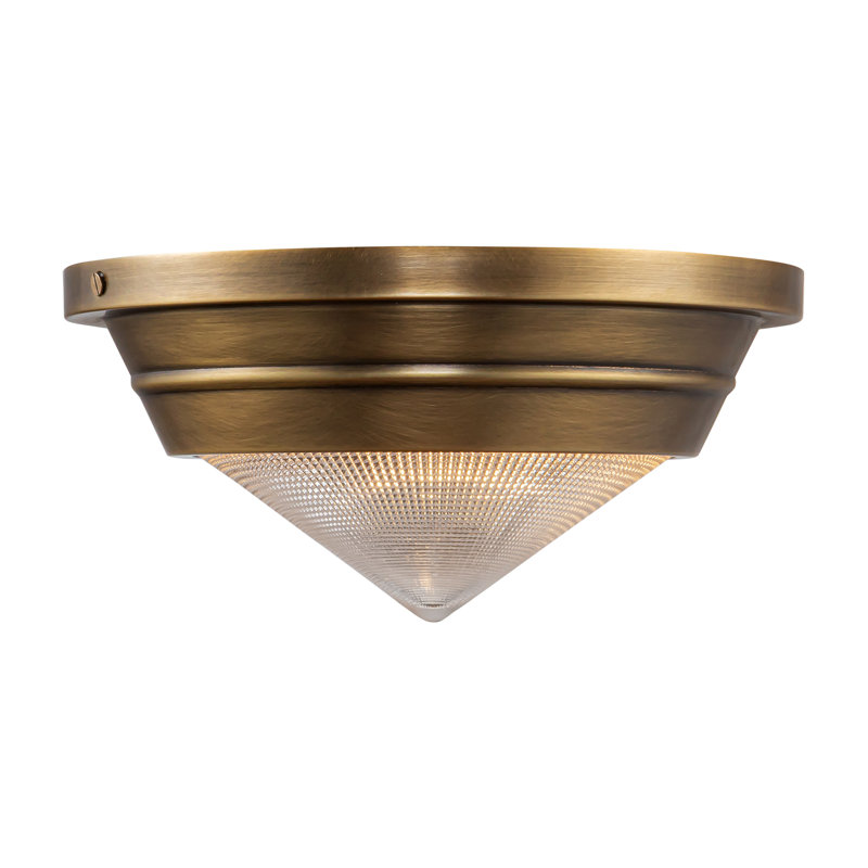 Willard 1 - Light Flush Mount, Vintage Brass