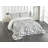 Ambesonne Ocean Bedspread Set Sketchy Seafood Pattern Black and White-105486311