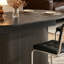 55.11–70.86-Inch Extendable Dining Table With Black Striped Legs — A Versatile Design Suitable For Both Kitchen And Living Room