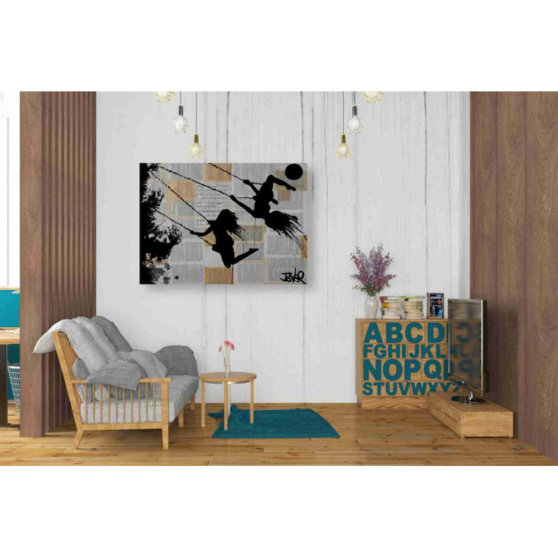 «Summer» par Loui Jover, art mural sur toile, H 34 po x l 26 po x P 1,25 po