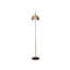 Eckehard 75.6'' Black Arched Floor Lamp-973476218