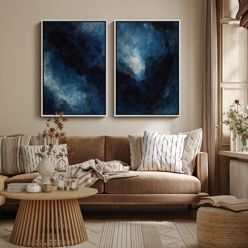 Art mural encadré, rétro, antique, classique pour chambre à coucher - 16 po x 24 po x 2 panneaux, H 24 po x l 16 po, Blanc