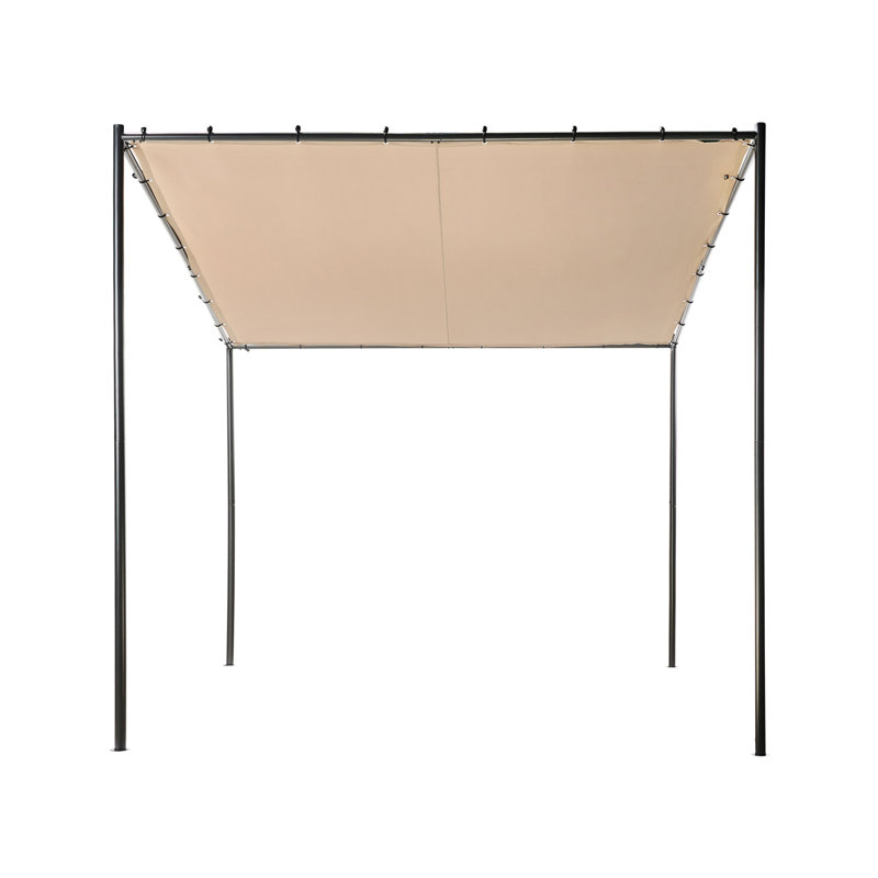 28m x 28m Metal Pergola, Taupe