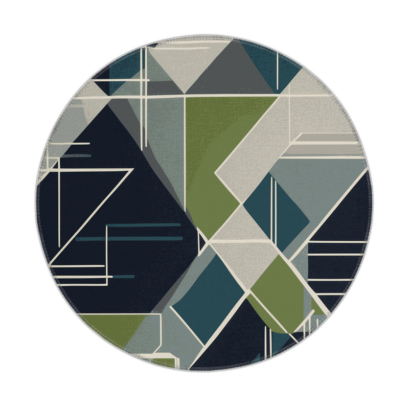 Void Horizon Indoor And Outdoor Area Rug, Round 5'