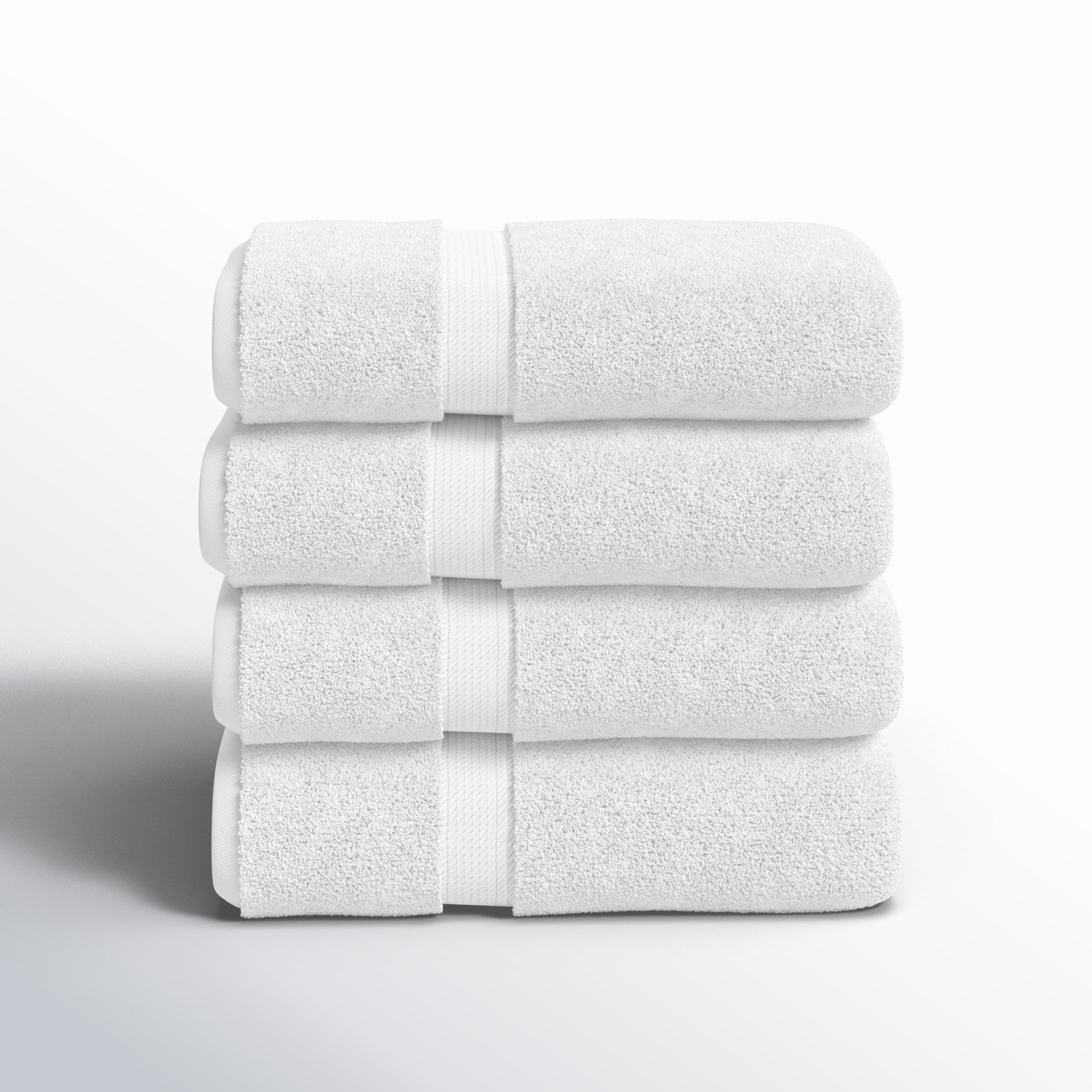 Egyptian Cotton Hand Towels, White