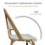 Chaise d'appoint de patio Fossen-87683825
