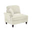Canapé en chenille LSF avec 1 coussin - blanc beige-1527689930-1527689937