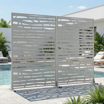 Metal Privacy Screen Fence Panel with Stylish Pattern