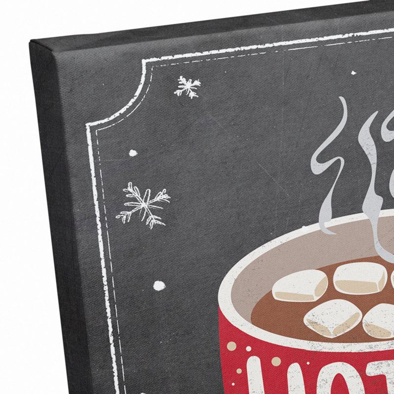 «Hot Cocoa Cold Days», impression sur toile tendue