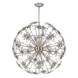 Esteracae 8 Light 36in x 36in Pendant in Black with Clear Radiance Crystals