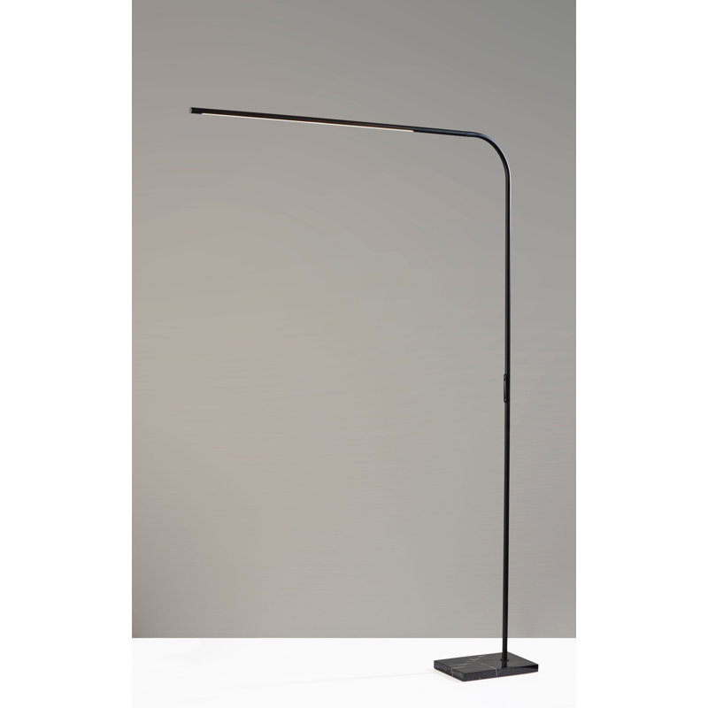 Cullen LED Arc Lamp w. Smart Switch, Matte Black