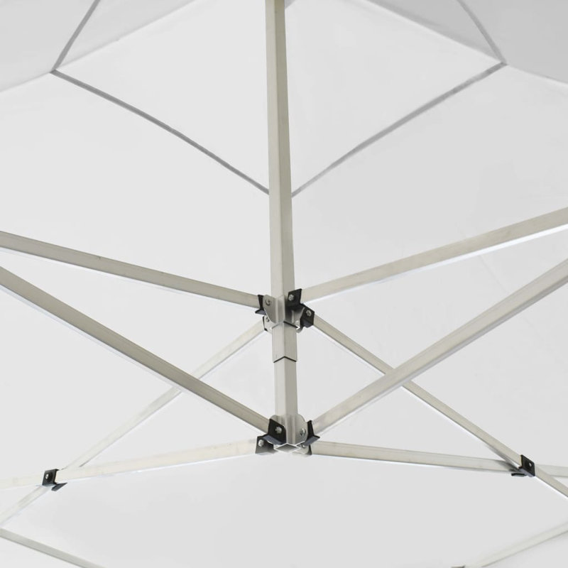 Abney 7.62m x 7.62m Metal Party Tent, White, 78.74 "H x 78.74 "W x 124 "D