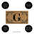 Monogram Coir Mat, Letter "G"