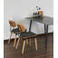 Chaise de salle à manger moderne et simple en bois massif à dossier multicouche