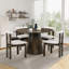 Ensemble de 2 chaises de salle à manger en bois, chaises de cuisine modernes rembourrées Boucle-293788852