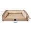 Lit pour chat et chien matelassé orthopédique matelassé Serta, brun clair, très grand-120617111-31319152