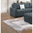 Sectional sofa with footstool
