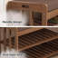 8 Pair Shoe Storage Bench