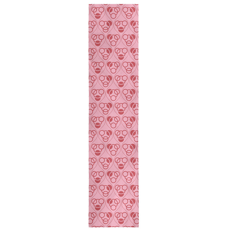 Chemin de table fêtest hol, L 90 po x l 16 po, Rose / Rouge, Polyester