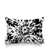 Motif floral blanc / noir